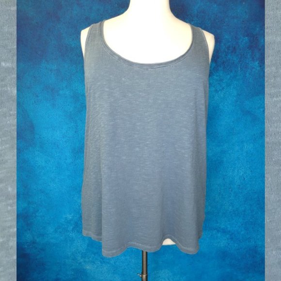 Distressed Blue Grey Tank Top Torrid Size 1 - Picture 2 of 8